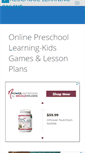 Mobile Screenshot of preschoollearningonline.com